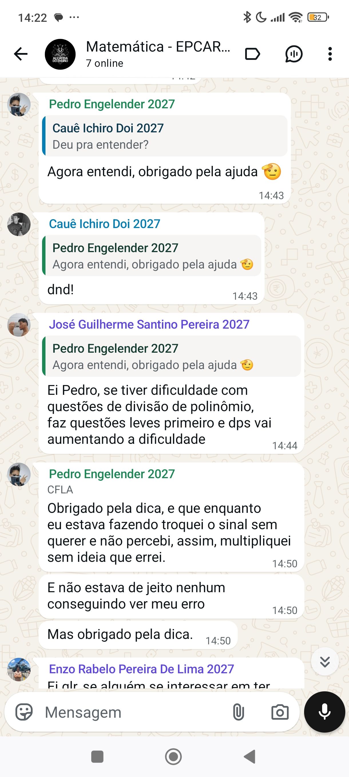 Depoimento WhatsApp